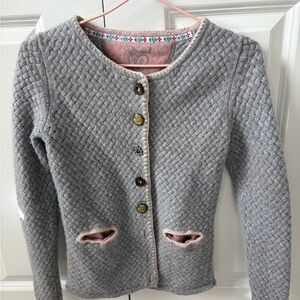 Gray Quilted Women's Blazer